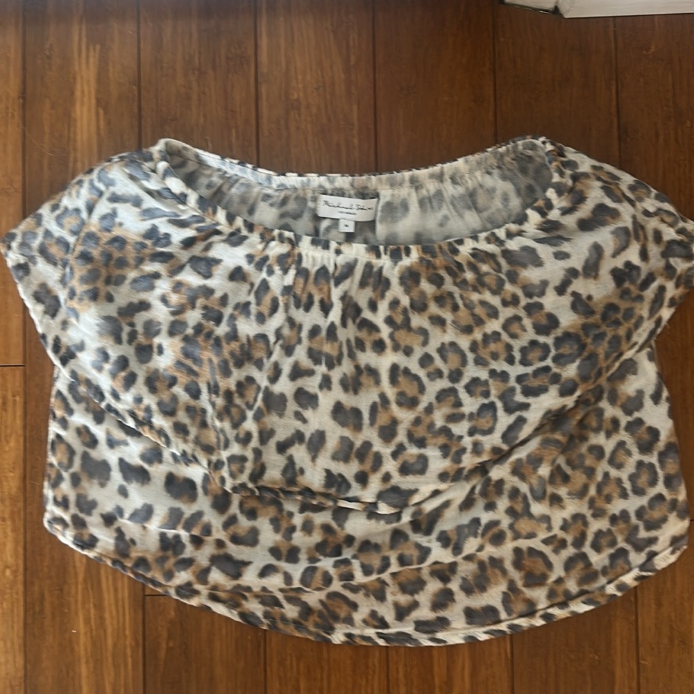 Michelle Stars Marta Two Tier Tube Top -Delano Leopard On Dou.Like new- size M